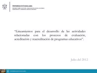julio del 2012