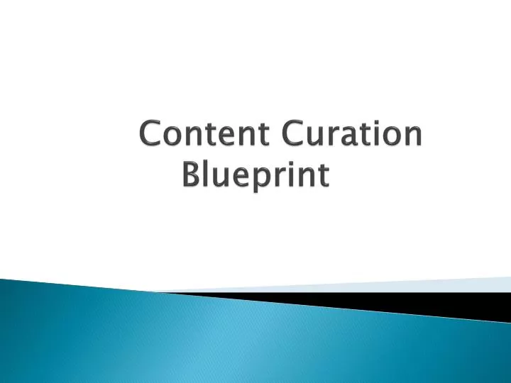 content curation blueprint