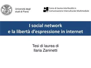 i social network e la libert d espressione in internet
