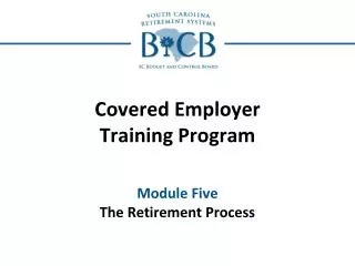 Covered Employer Training Program