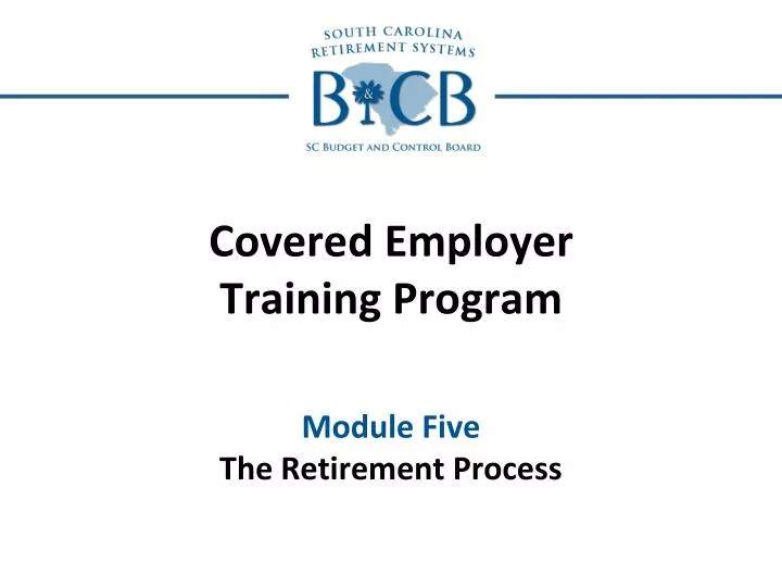 covered employer training program