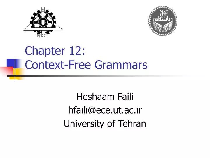 chapter 12 context free grammars