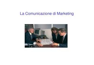 la comunicazione di marketing
