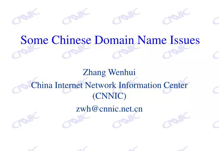 some chinese domain name issues
