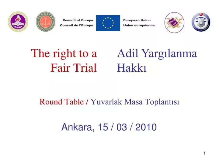 the right to a fair trial