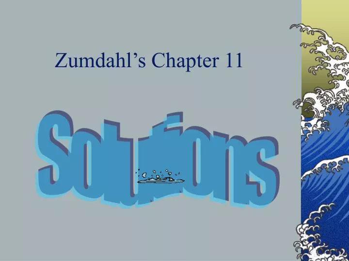 zumdahl s chapter 11