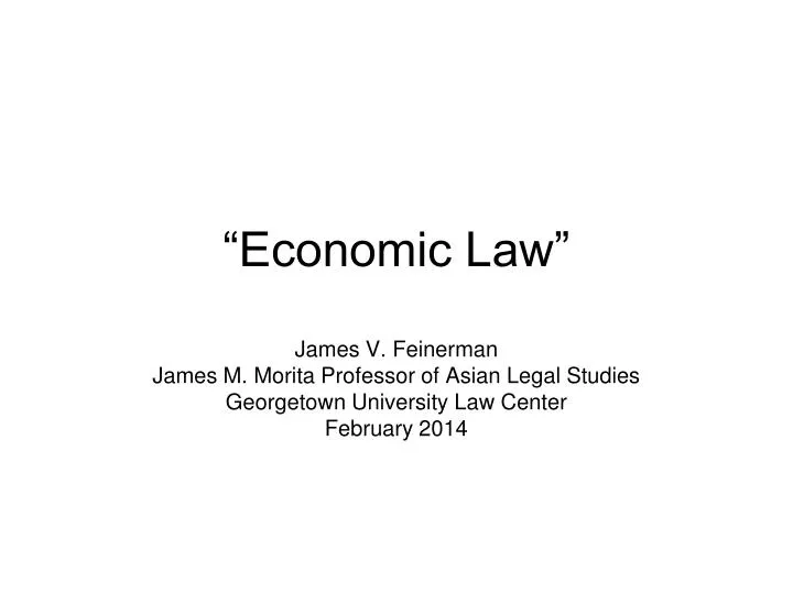 economic law