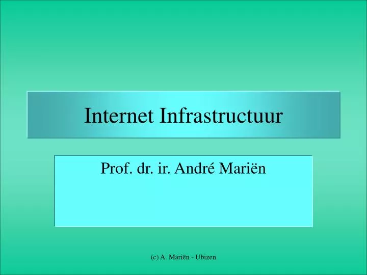 internet infrastructuur