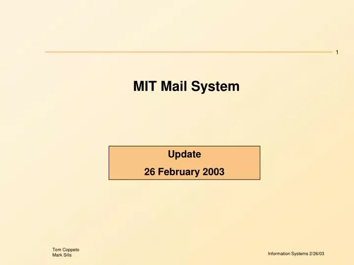 mit mail system