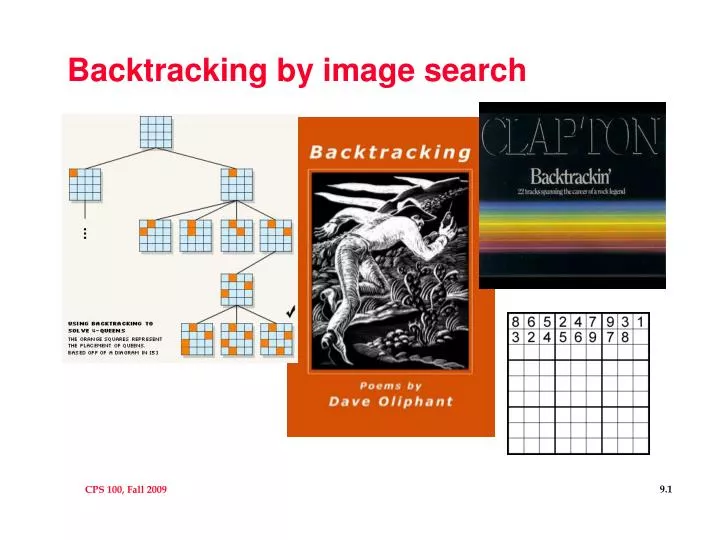 backtracking by image search