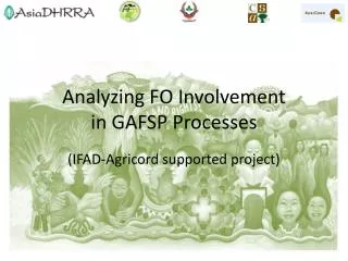 Analyzing FO Involvement in GAFSP Processes