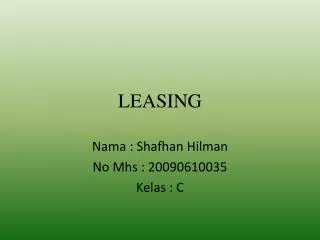 leasing