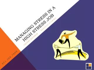 managing stress in a high stress job