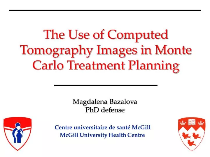 the use of computed tomography images in monte carlo treatment planning