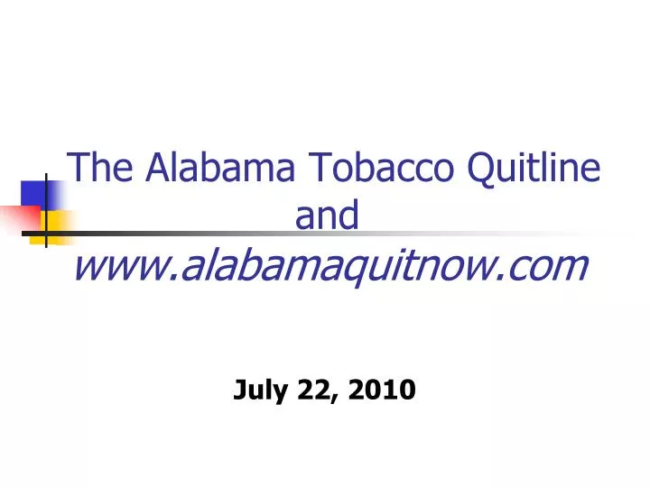 the alabama tobacco quitline and www alabamaquitnow com