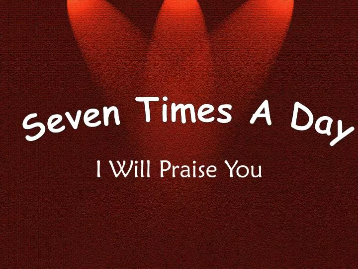 i will praise you