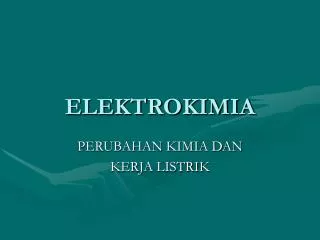 elektrokimia