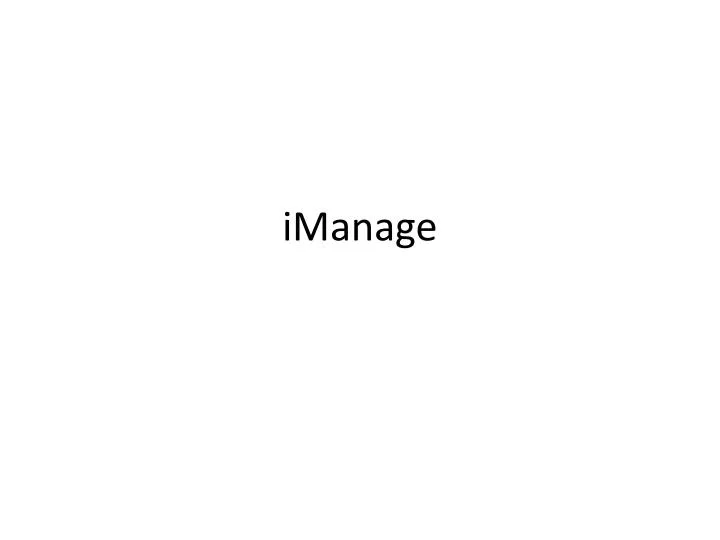 imanage