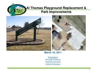 Al Thomas Playground Replacement &amp; Park Improvements