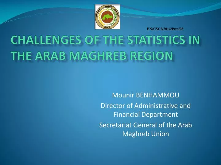 challenges of the statistics in the arab maghreb region