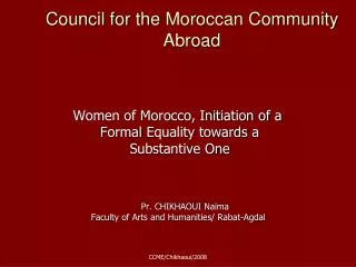 Council for the Moroccan Community Abroad
