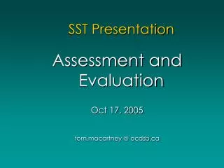SST Presentation