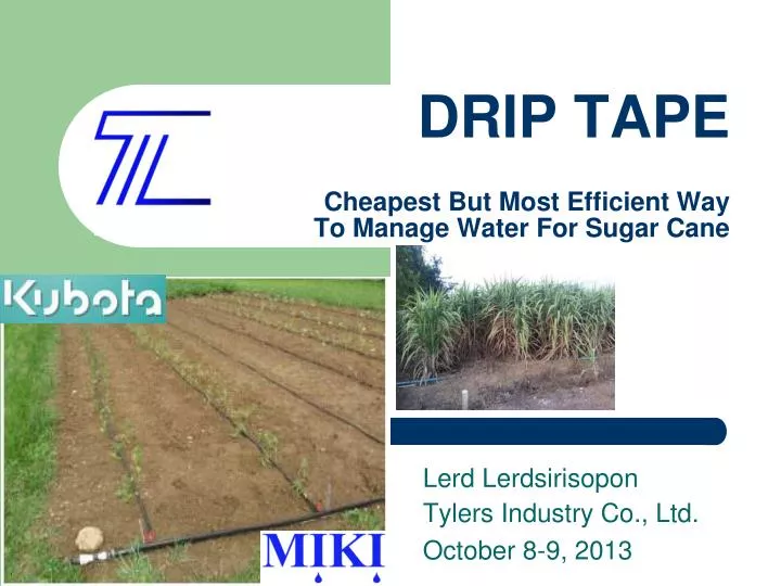 drip tape cheapest but most efficient way to manage water for sugar cane