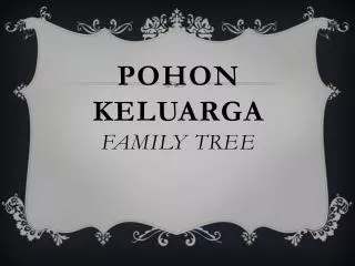 pohon keluarga family tree