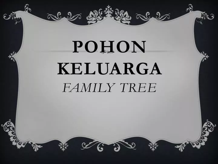 pohon keluarga family tree