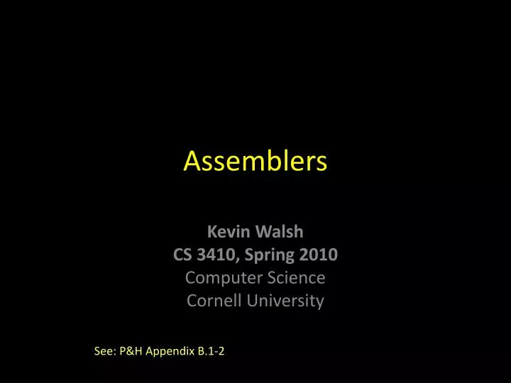 assemblers