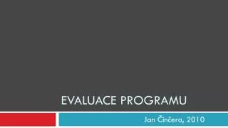 evaluace programu
