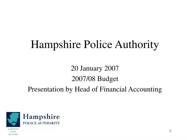 hampshire police authority