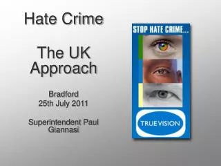 Hate Crime The UK Approach
