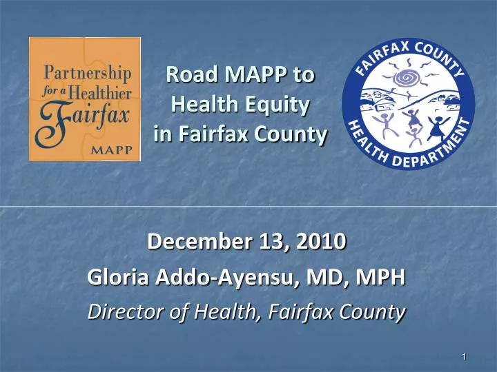 road mapp to health equity in fairfax county