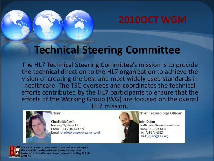 technical steering committee