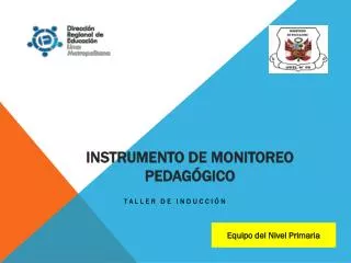 instrumento de monitoreo pedag gico