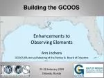 Building the GCOOS - slide 1