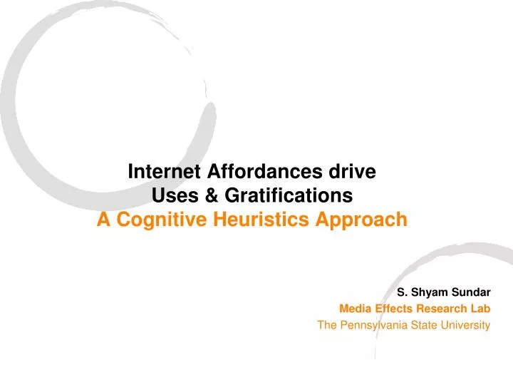 internet affordances drive uses gratifications a cognitive heuristics approach