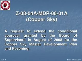 Z-08-04A/MDP-08-01A (Copper Sky)