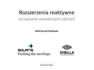 Rozszerzenia reaktywne