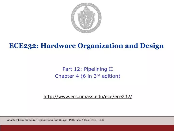 ece232 hardware organization and design