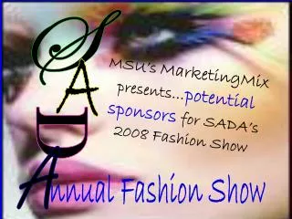 nnual Fashion Show