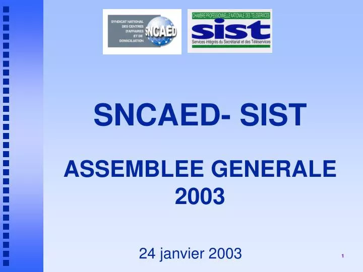 sncaed sist assemblee generale 2003