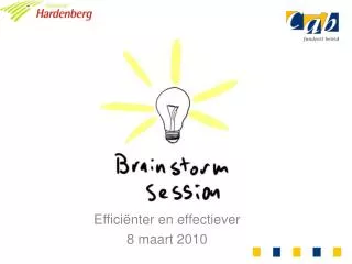 effici nter en effectiever 8 maart 2010