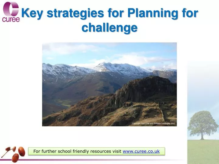 key strategies for planning for challenge
