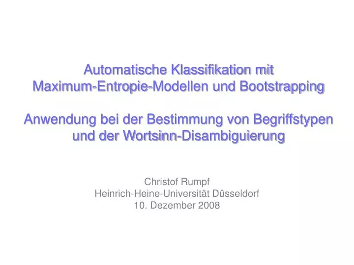 christof rumpf heinrich heine universit t d sseldorf 10 dezember 2008