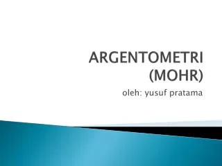 argentometri mohr