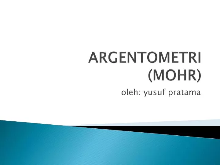 argentometri mohr