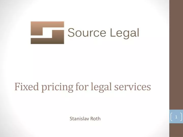 fixed pricing for legal services