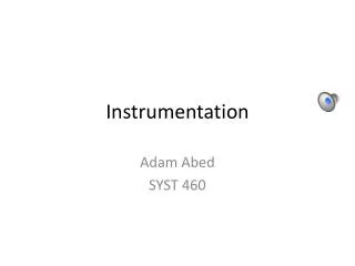 Instrumentation